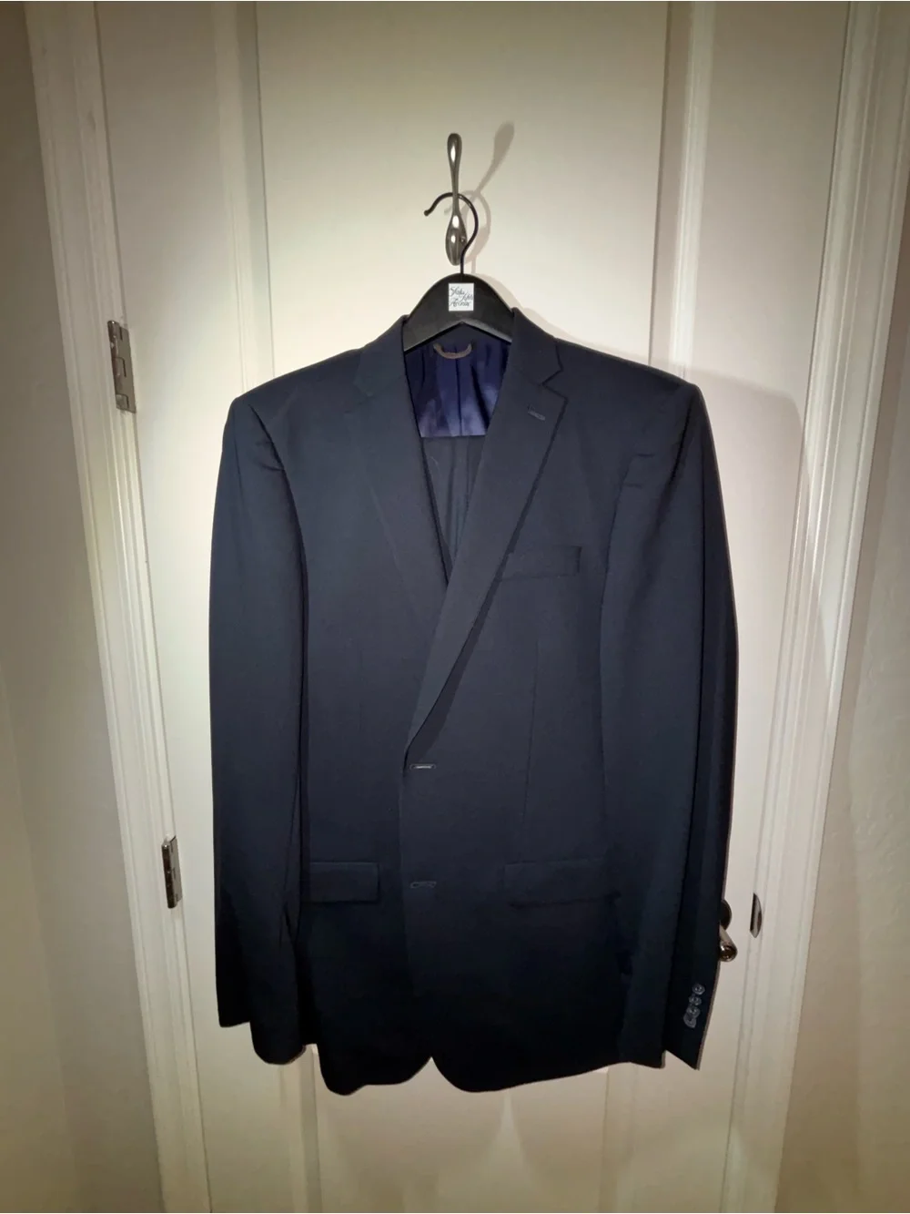 Michael Kors Men's Dark Navy Single-Breasted Suit - 44L 32x32 pants
